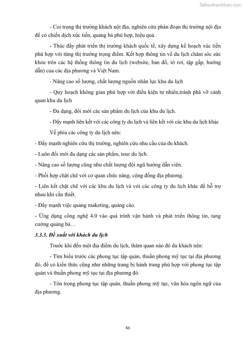 Khóa luận tốt nghiệp việt nam học Tiềm năng khai thác và phát triển loại hình du lịch chăm sóc sức khỏe ở Quảng Ninh - 8 Trang 96