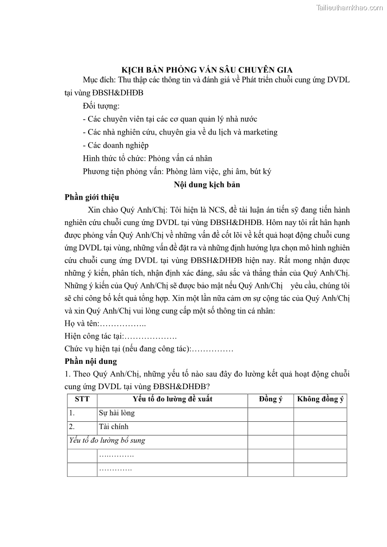 Luận án tiến sĩ Nghiên cứu chuỗi cung ứng dịch vụ du lịch tại vùng Đồng bằng sông Hồng và Duyên hải Đông Bắc Việt Nam - 16 Trang 189
