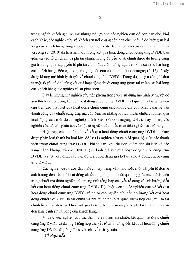 Luận án tiến sĩ Nghiên cứu chuỗi cung ứng dịch vụ du lịch tại vùng Đồng bằng sông Hồng và Duyên hải Đông Bắc Việt Nam - 2 Trang 13
