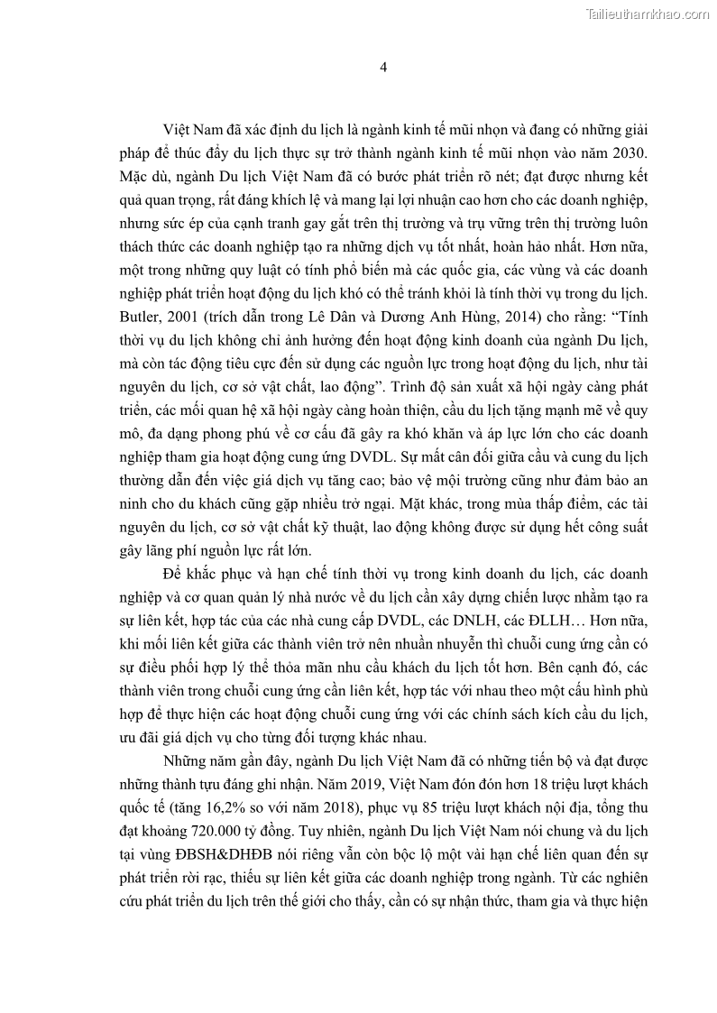 Luận án tiến sĩ Nghiên cứu chuỗi cung ứng dịch vụ du lịch tại vùng Đồng bằng sông Hồng và Duyên hải Đông Bắc Việt Nam - 2 Trang 14