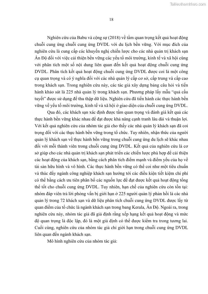 Luận án tiến sĩ Nghiên cứu chuỗi cung ứng dịch vụ du lịch tại vùng Đồng bằng sông Hồng và Duyên hải Đông Bắc Việt Nam - 3 Trang 28