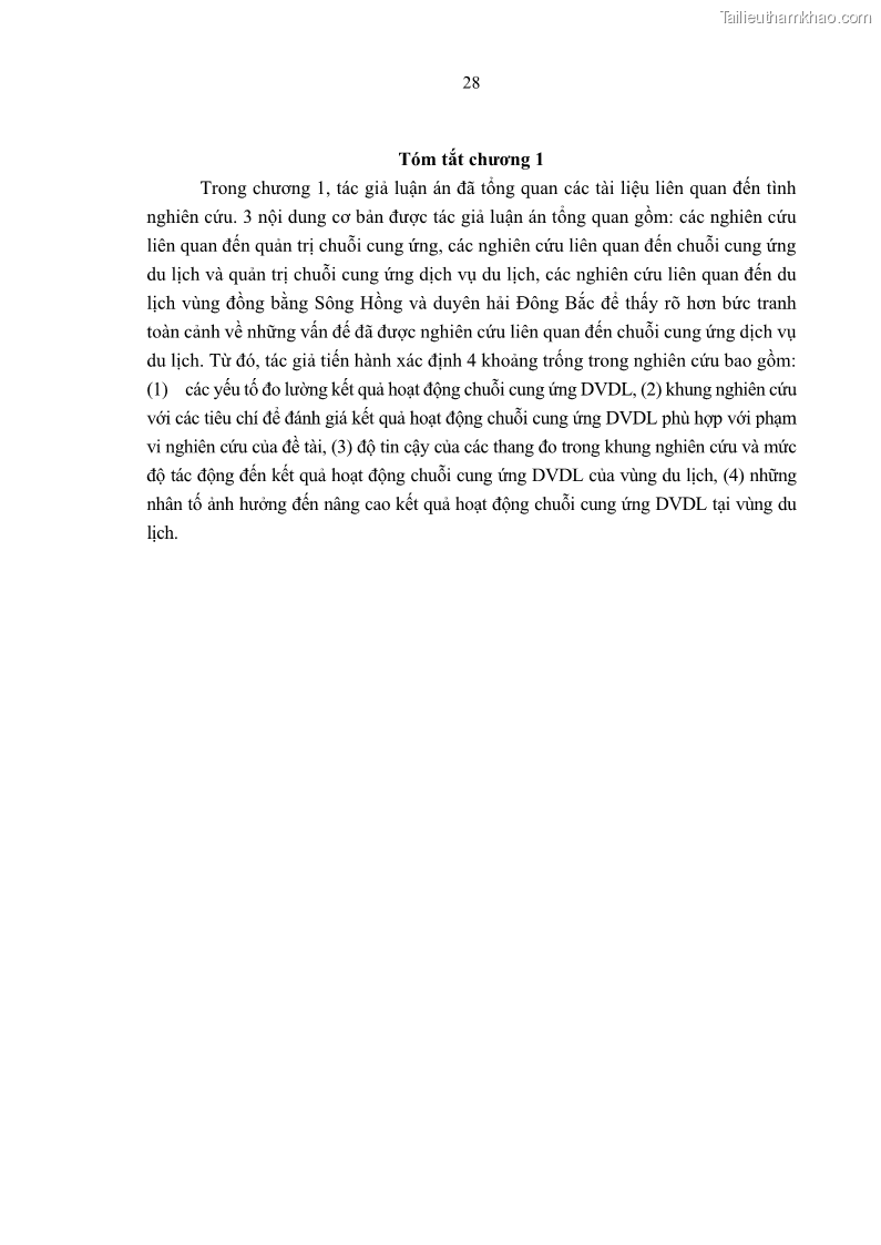 Luận án tiến sĩ Nghiên cứu chuỗi cung ứng dịch vụ du lịch tại vùng Đồng bằng sông Hồng và Duyên hải Đông Bắc Việt Nam - 4 Trang 38