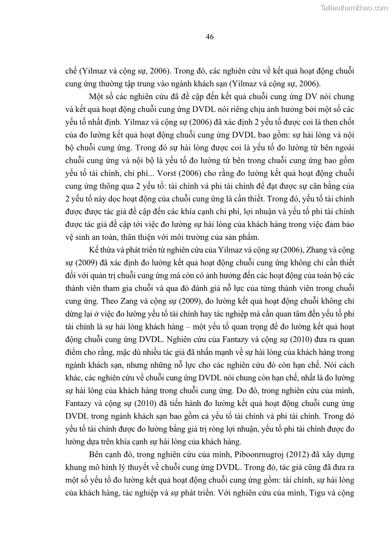 Luận án tiến sĩ Nghiên cứu chuỗi cung ứng dịch vụ du lịch tại vùng Đồng bằng sông Hồng và Duyên hải Đông Bắc Việt Nam - 5 Trang 56