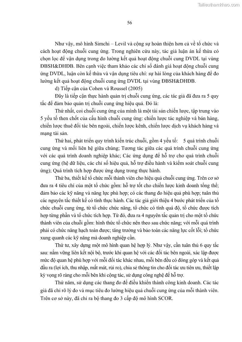 Luận án tiến sĩ Nghiên cứu chuỗi cung ứng dịch vụ du lịch tại vùng Đồng bằng sông Hồng và Duyên hải Đông Bắc Việt Nam - 6 Trang 66