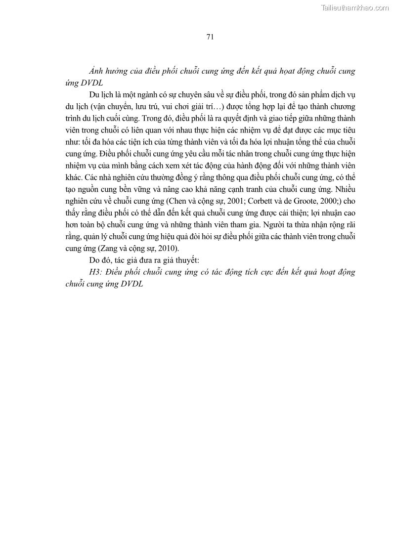Luận án tiến sĩ Nghiên cứu chuỗi cung ứng dịch vụ du lịch tại vùng Đồng bằng sông Hồng và Duyên hải Đông Bắc Việt Nam - 7 Trang 81
