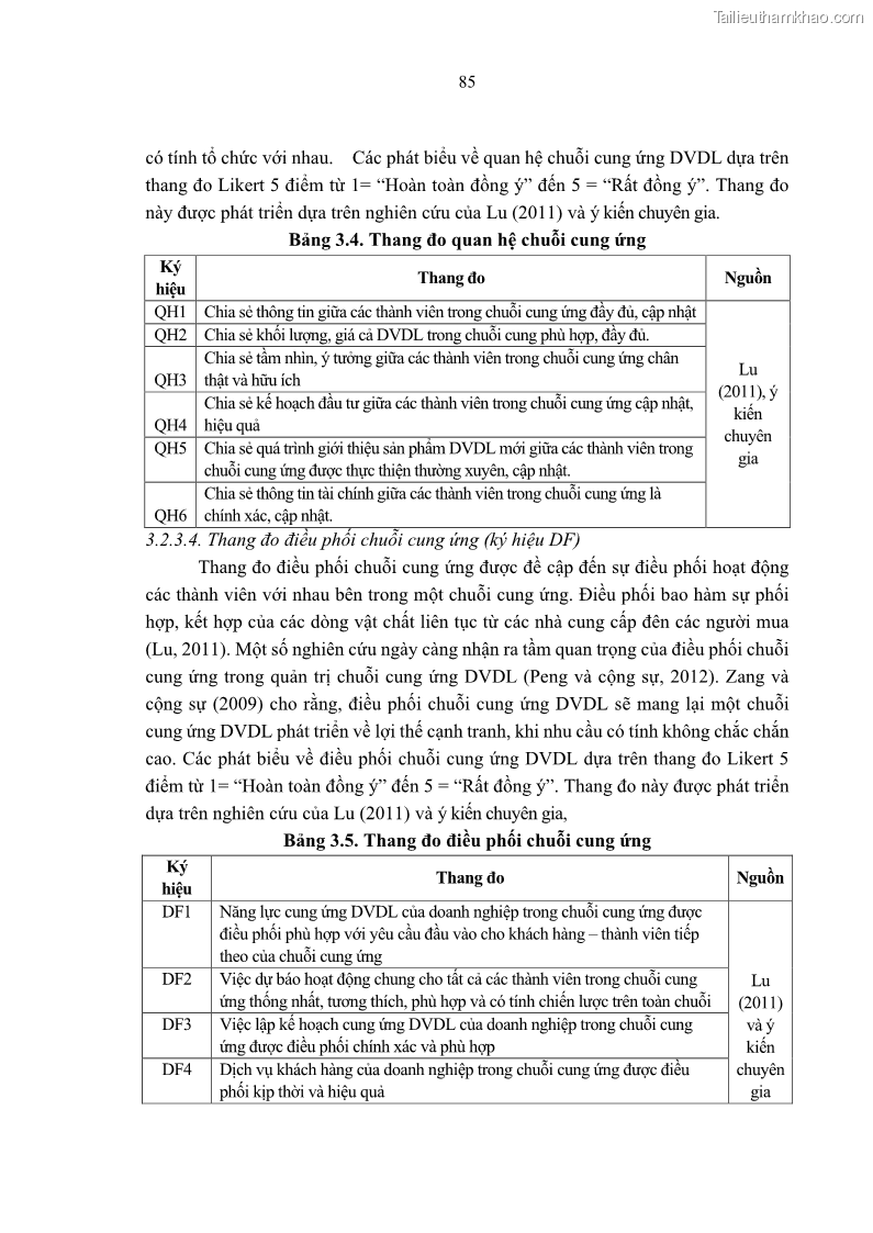 Luận án tiến sĩ Nghiên cứu chuỗi cung ứng dịch vụ du lịch tại vùng Đồng bằng sông Hồng và Duyên hải Đông Bắc Việt Nam - 8 Trang 95