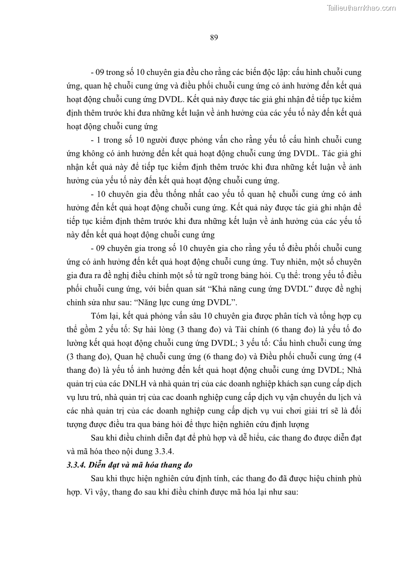 Luận án tiến sĩ Nghiên cứu chuỗi cung ứng dịch vụ du lịch tại vùng Đồng bằng sông Hồng và Duyên hải Đông Bắc Việt Nam - 9 Trang 99