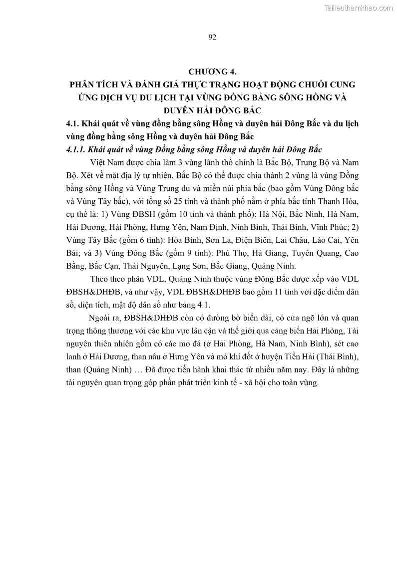 Luận án tiến sĩ Nghiên cứu chuỗi cung ứng dịch vụ du lịch tại vùng Đồng bằng sông Hồng và Duyên hải Đông Bắc Việt Nam - 9 Trang 102