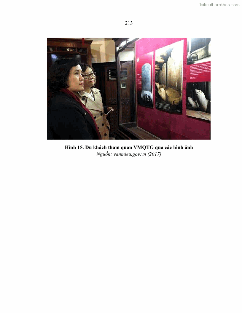 Luận án tiến sĩ văn hóa học Giá trị di sản văn hóa với phát triển du lịch ở Thủ đô Hà Nội hiện nay Qua nghiên cứu trường hợp Văn Miếu - Quốc Tử Giám - 19 Trang 219