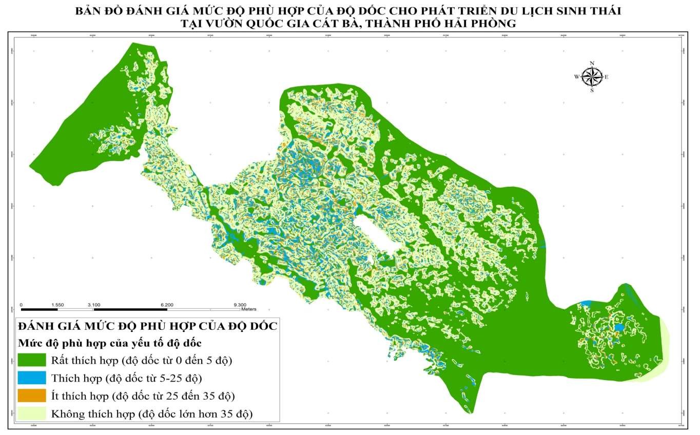 Hình 4 41 Bản đồ mức độ phù hợp của độ dốc cho phát triển 4
