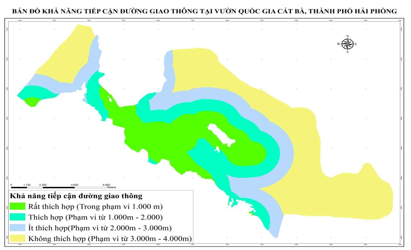 Hình 4 43 Bản đồ khả năng tiếp cận đường giao thông 129 4 3 1 8 Bản đồ 2