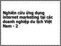 Nghiên cứu ứng dụng internet marketing tại các doanh nghiệp du lịch Việt Nam - 2