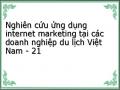 Nghiên cứu ứng dụng internet marketing tại các doanh nghiệp du lịch Việt Nam - 21