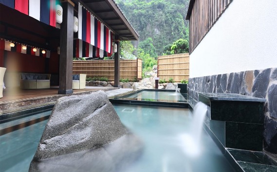 Tắm khoáng Onsen Bể tắm Đào Viên Bể tắm chum Xông đá Xông lạnh Loyly dội 2