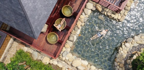 Bể tắm chum Xông đá Xông lạnh Loyly dội nước 4