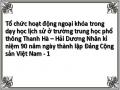 Tổ chức hoạt động ngoại khóa trong dạy học lịch sử ở trường trung học phổ thông Thanh Hà – Hải Dương Nhân kỉ niệm 90 năm ngày thành lập Đảng Cộng sản Việt Nam