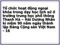 Tổ chức hoạt động ngoại khóa trong dạy học lịch sử ở trường trung học phổ thông Thanh Hà – Hải Dương Nhân kỉ niệm 90 năm ngày thành lập Đảng Cộng sản Việt Nam - 16