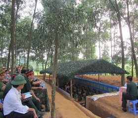 Hình 12 Trường THCS Thịnh Đức thành phố Thái Nguyên tham gia Diễn tập khu vực 4