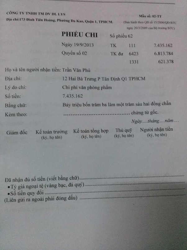 Kế toán tập hợp doanh thu chi phí và xác định kết quả hoạt động kinh doanh tại Công ty TNHH Thương mại Dịch vụ Du lịch LYS 12 4
