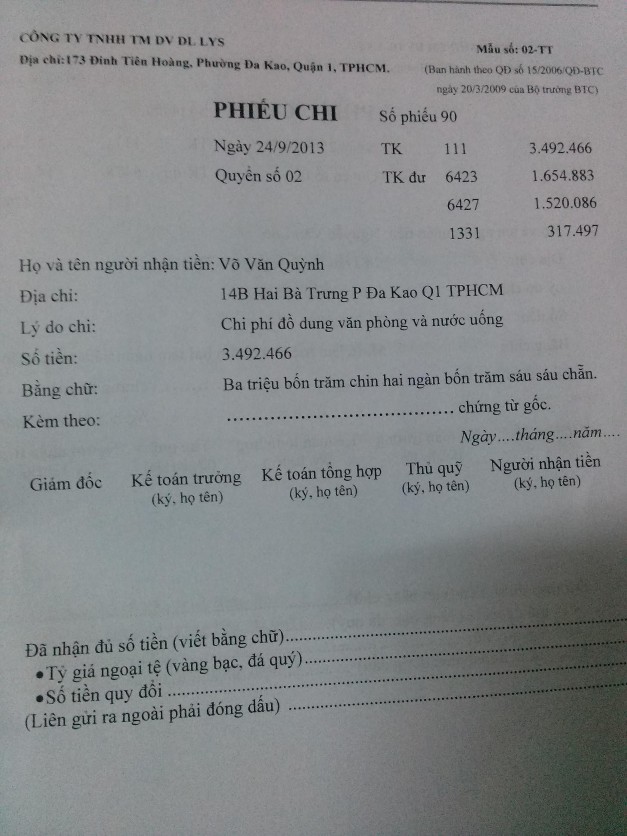 Kế toán tập hợp doanh thu chi phí và xác định kết quả hoạt động kinh doanh tại Công ty TNHH Thương mại Dịch vụ Du lịch LYS 12 6