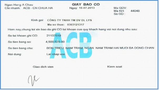 2 2 1 2 3 Minh họa một số nghiệp vụ kinh tế phát sinh Ngày 10 7 2013 nhận Giấy 1