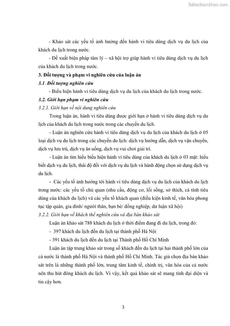 Luận án tiến sĩ tâm lý học Hành vi tiêu dùng của khách du lịch trong nước - 1 Trang 10