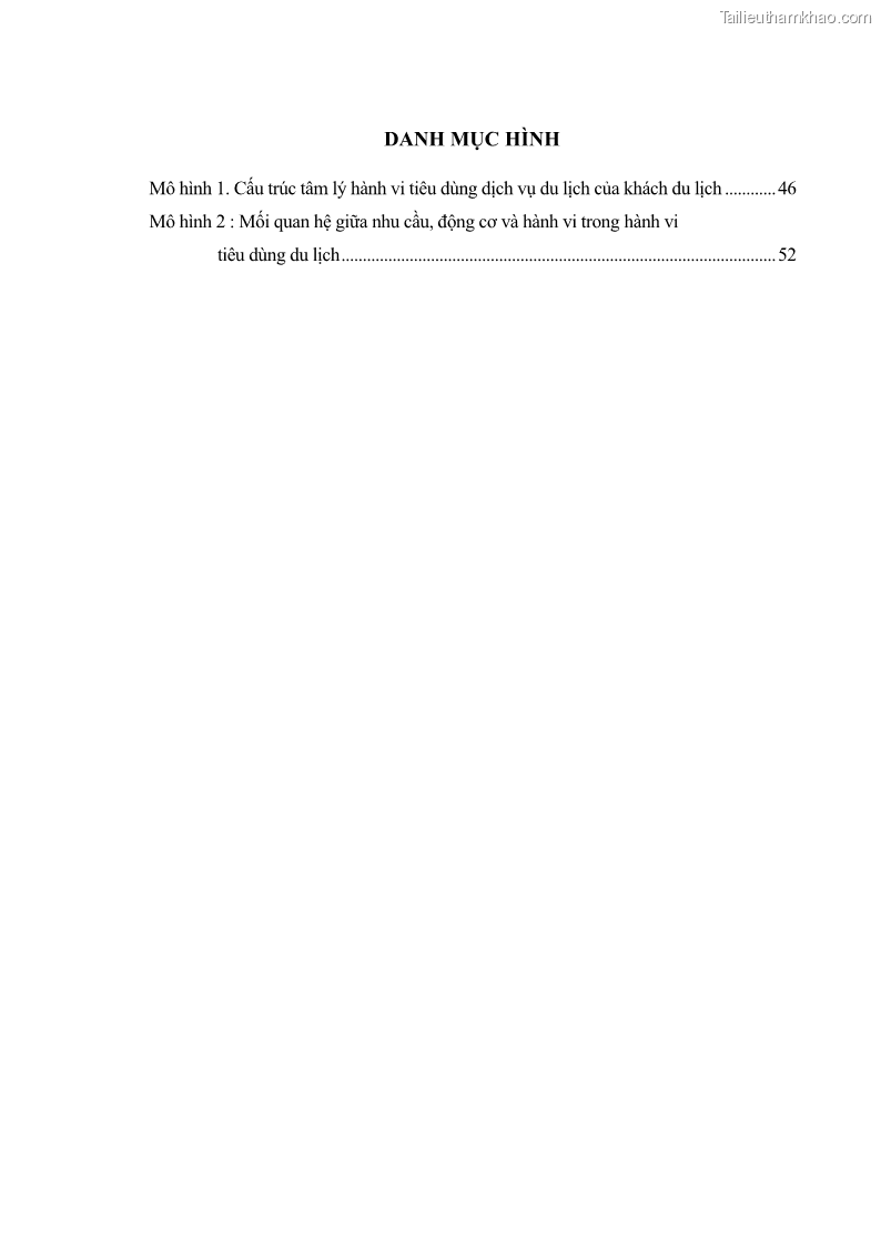 Luận án tiến sĩ tâm lý học Hành vi tiêu dùng của khách du lịch trong nước - 1 Trang 7