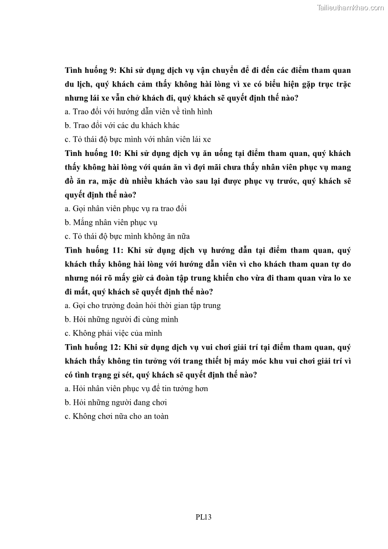 Luận án tiến sĩ tâm lý học Hành vi tiêu dùng của khách du lịch trong nước - 15 Trang 178
