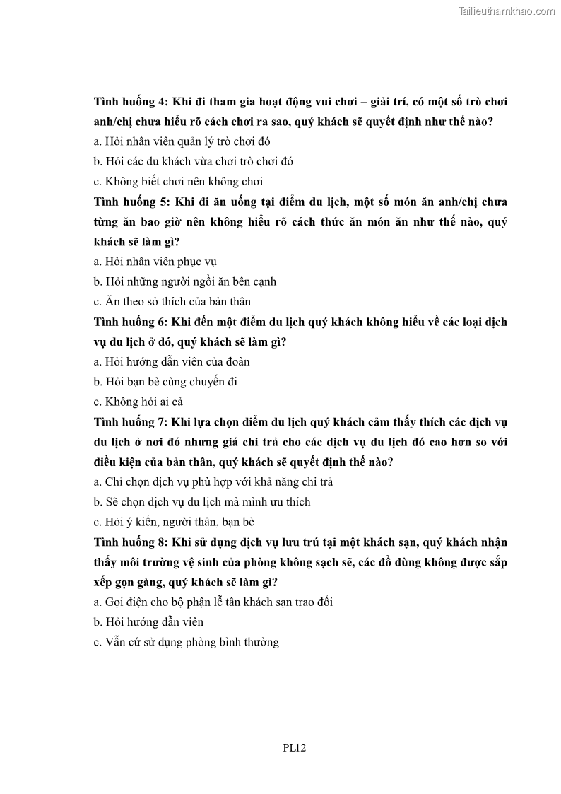 Luận án tiến sĩ tâm lý học Hành vi tiêu dùng của khách du lịch trong nước - 15 Trang 177