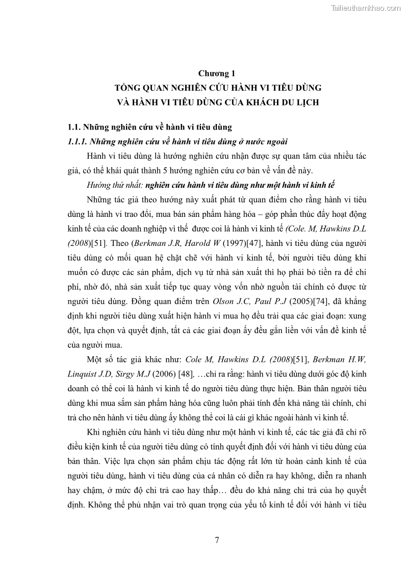 Luận án tiến sĩ tâm lý học Hành vi tiêu dùng của khách du lịch trong nước - 2 Trang 14