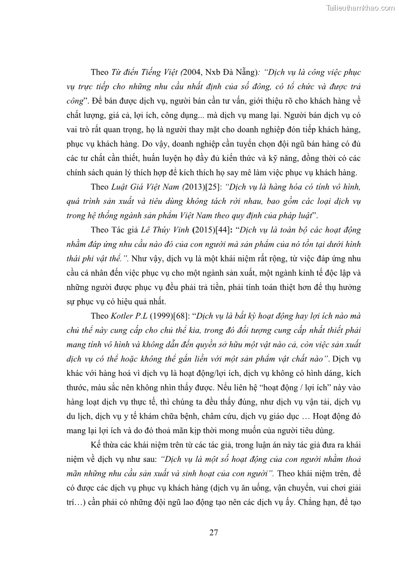 Luận án tiến sĩ tâm lý học Hành vi tiêu dùng của khách du lịch trong nước - 3 Trang 34