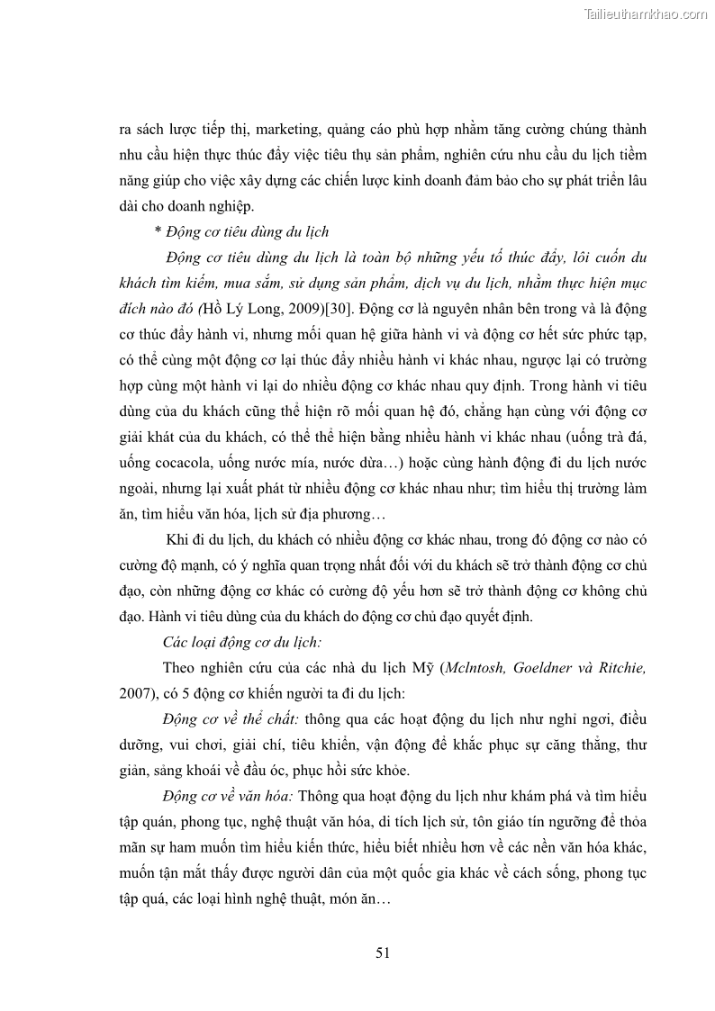 Luận án tiến sĩ tâm lý học Hành vi tiêu dùng của khách du lịch trong nước - 5 Trang 58
