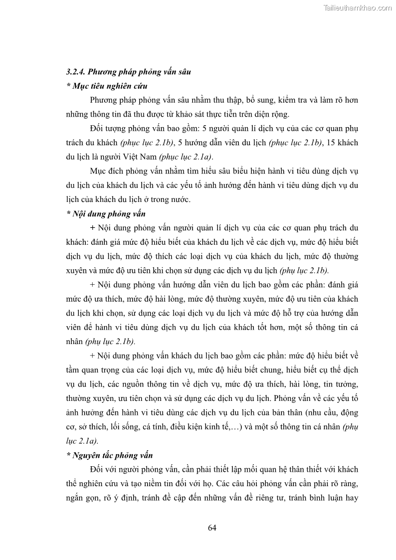 Luận án tiến sĩ tâm lý học Hành vi tiêu dùng của khách du lịch trong nước - 6 Trang 71