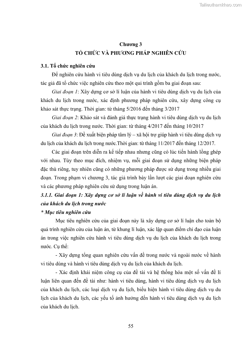 Luận án tiến sĩ tâm lý học Hành vi tiêu dùng của khách du lịch trong nước - 6 Trang 62