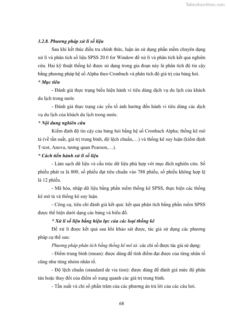Luận án tiến sĩ tâm lý học Hành vi tiêu dùng của khách du lịch trong nước - 7 Trang 75