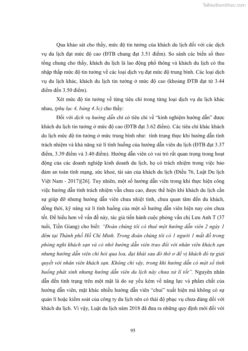 Luận án tiến sĩ tâm lý học Hành vi tiêu dùng của khách du lịch trong nước - 9 Trang 102