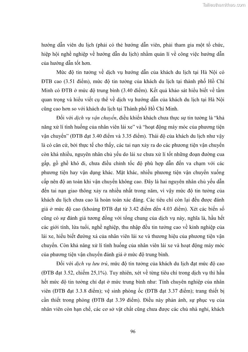 Luận án tiến sĩ tâm lý học Hành vi tiêu dùng của khách du lịch trong nước - 9 Trang 103
