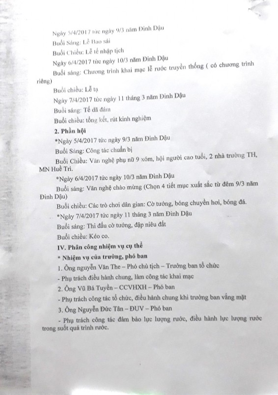 Phụ lục 4 Một số văn bản liên quan 4 1 Đình Huề Trì đã trải qua các lần 1