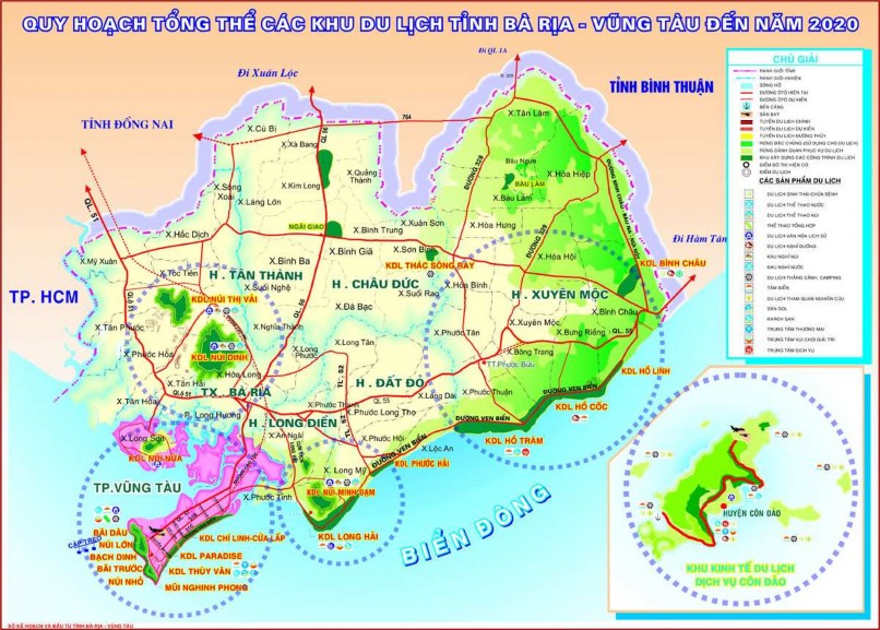 Lục 1 Quy hoạch tổng thể các khu du lịch tỉnh Bà Rịa Vũng Tàu đến năm 2020 1