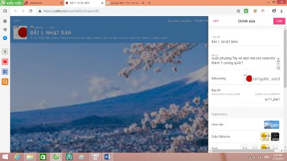 Mục 1 Tên tiêu đề trang Padlet Thường là tên của bài học mà GV thiết kế 3