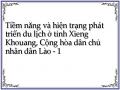 Tiềm năng và hiện trạng phát triển du lịch ở tỉnh Xieng Khouang, Cộng hòa dân chủ nhân dân Lào - 1