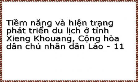 Tiềm năng và hiện trạng phát triển du lịch ở tỉnh Xieng Khouang, Cộng hòa dân chủ nhân dân Lào - 11