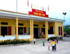 Nhà văn hoá thôn Tân Hội xã Ninh Lai Nhà máy sản xuất thức ăn chăn nuôi xã 9