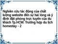 Nghiên cứu tác động của chất lượng website đến sự hài lòng và ý định đặt phòng trực tuyến của du khách Tp.HCM: Trường hợp du lịch homestay - 2