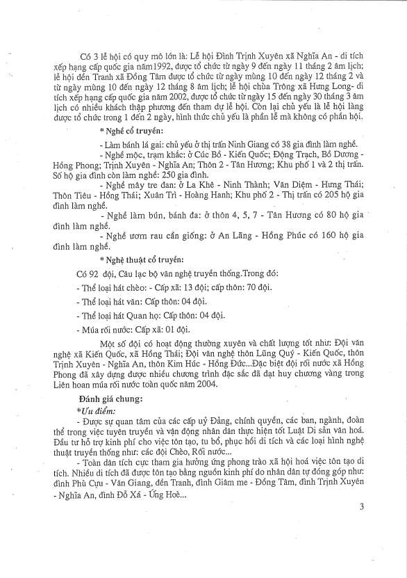 Năm qua Phụ lục 4 MỘT SỐ VĂN VẢN VỀ QUẢN LÝ DTLSVH CỦA HUYỆN NINH GIANG 3