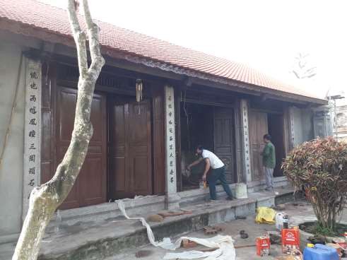 5 3 1 Trùng tu ngôi tam bảo chùa Tam Tập xã Tân Phong di tích lịch sử xếp 13