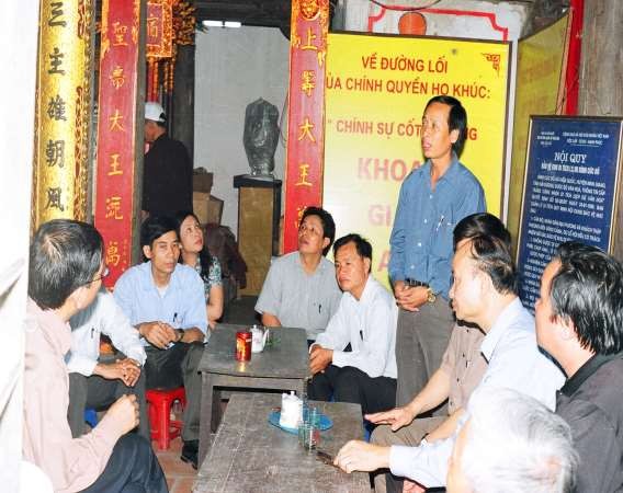 5 1 1 Lãnh đạo xã Kiến Quốc báo cáo lãnh đạo UBND tỉnh và UBND huyện về 3