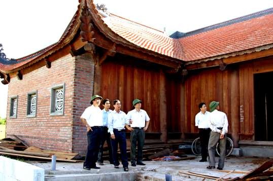 5 1 3 Lãnh đạo tỉnh huyện kiểm tra tiến độ thi công Nguồn tác giả chụp 5