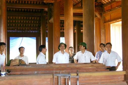 5 1 4 Lãnh đạo tỉnh huyện kiểm tra tiến độ thi công Nguồn tác giả chụp 6