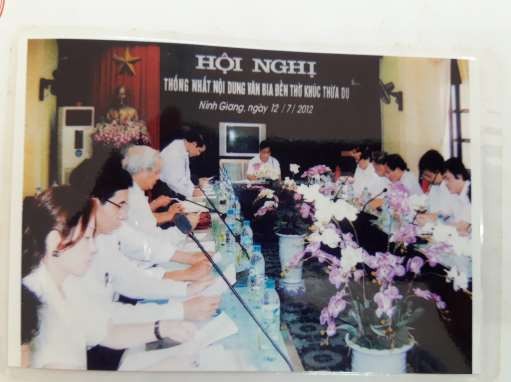 5 1 5 Hội nghị thống nhất đặt văn bia đền thờ Khúc Thừa Dụ Nguồn tác 7